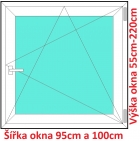 Plastová okna OS SOFT šířka 95 a 100cm